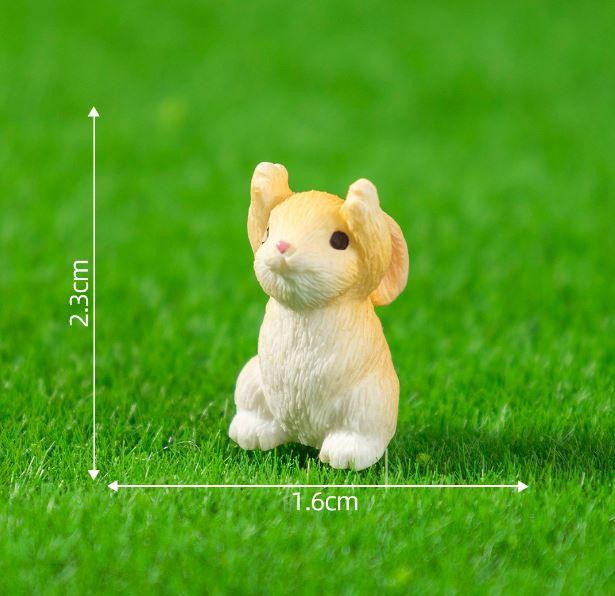 Декоративные кролики миниатюрные для флрариума и крупноконечных композиций. Набор 12 фигурок Одесса - изображение 8