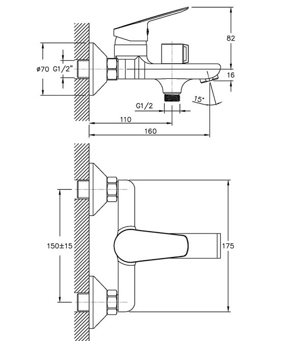 Змішувач для ванни Haiba Nikas 009   ( HB0886 ) 25164 Харків - фото 2