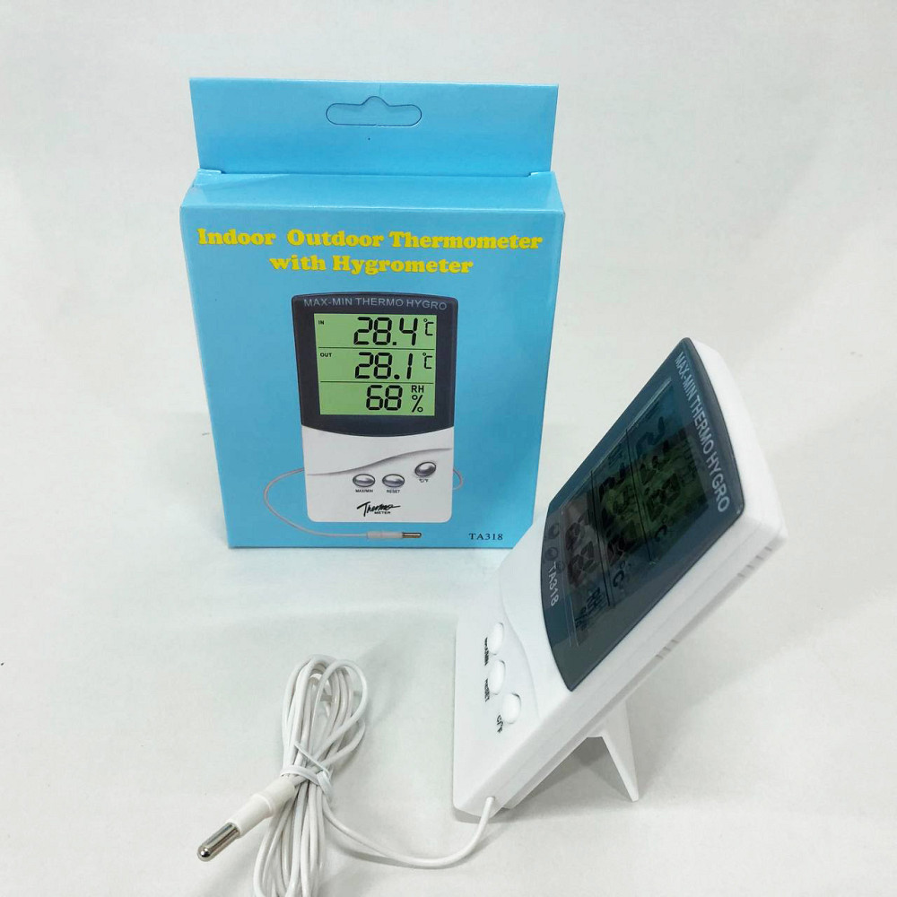 Годинник із дисплеєм температури та вологості повітря TA, Прилад термометр гігрометр ED-58 Львів - фото 2