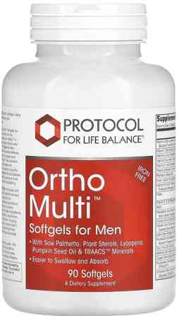 Мультивитамины для мужчин Protocol for Life Balance Ortho Multi Softgels for Men 90 гел капс Киев
