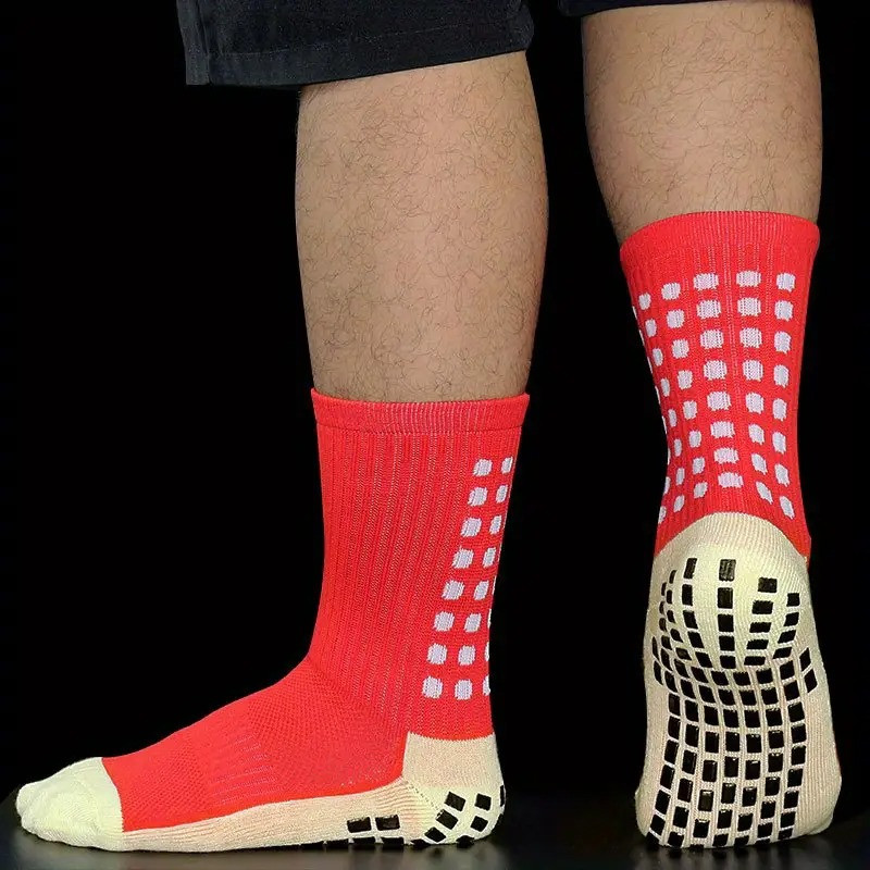 Шкарпетки футбольні, тренувальні, ігрові, спортивні з антиковзаючим покриттям, розмір S, колір червоний Кам'янець-Подільський - фото 3