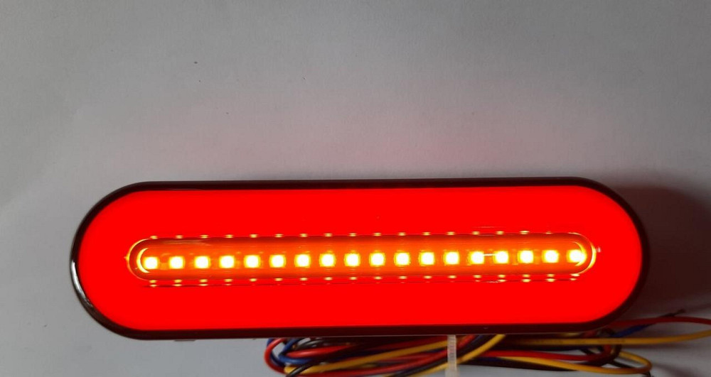 Ліхтар задній G-Wagen mini 12-24V + поворот, що біжить 130мм Вінниця - фото 1