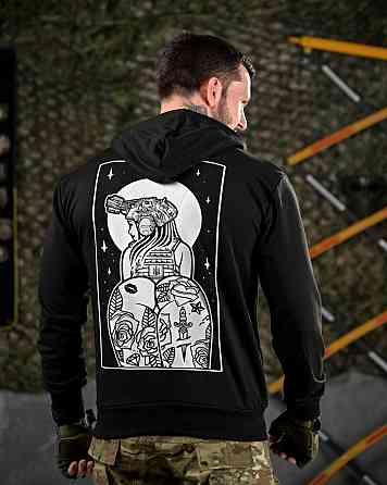 Тактическая худи MAKLIN Girl черная ДЛ7047 Одесса