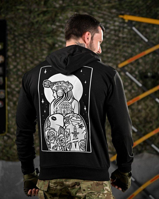 Тактическая худи MAKLIN Girl черная ДЛ7047 Одесса - изображение 2