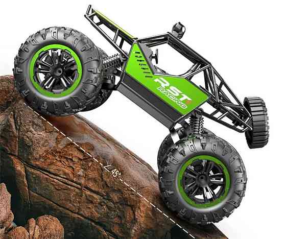 Дитяча іграшкова машинка Джип Баггі на пульті і акумуляторі зі світлом синій Київ