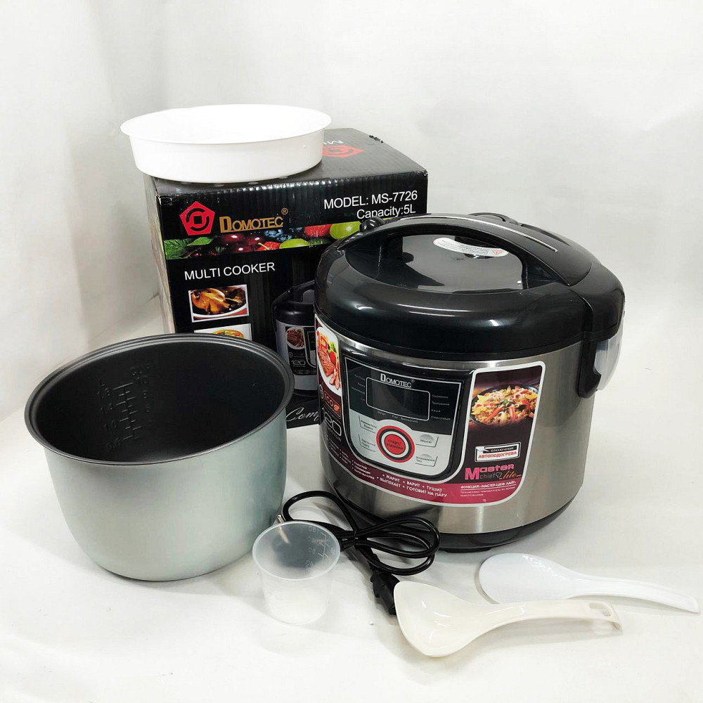 Мультиварка для будинку якісна мультиварка Domotec MS-7726 5 л 1500 Вт, Побутові мультиварки рисоварки HM-44 Львів - фото 5
