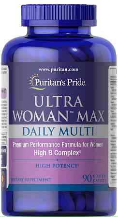 Мультивитамины для женщин Puritan's Pride Ultra Woman™ Max Daily Multivitamin 90 capl Луцк