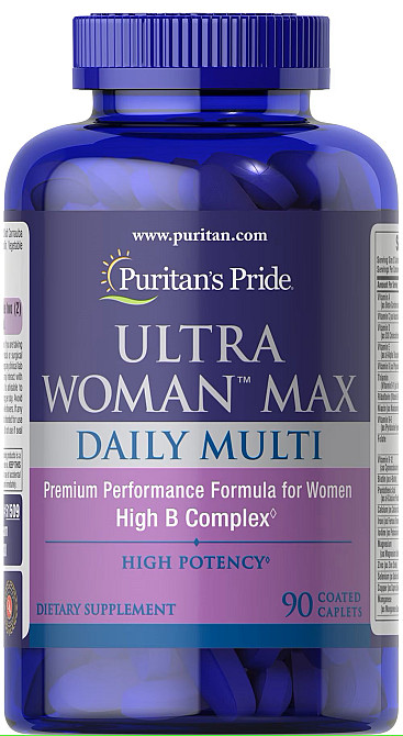 Мультивитамины для женщин Puritan's Pride Ultra Woman™ Max Daily Multivitamin 90 capl Луцк - изображение 1