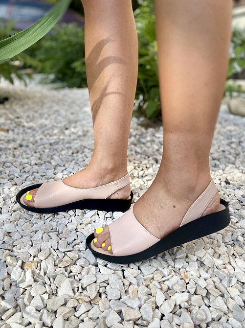 D and V Босоніжки жіночі D and V 2712 пудра (літо, шкіра натуральна) (2519) 36р.37р.38р. Коломия - фото 5