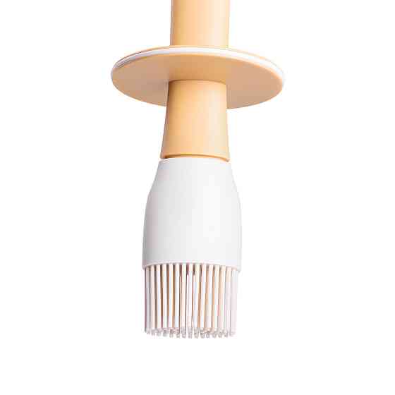 Баночка для олії з пензликом 300 мл диспенсер з пензликом для оливкової, соняшникової олії Жовтий HP-34-11Y Київ