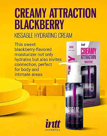 Крем-гель для тела Intt Creamy Attraction Blackberry, для поцелуев, 100 мл Sex Aura Київ