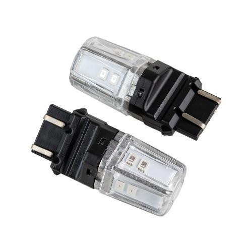 Світлодіодна лампа PULSO 3157 W2.5x16q, 12 SMD-2835, 2 контакти, 9-36V, 120/50 лм, червоний габарит Харків - фото 2