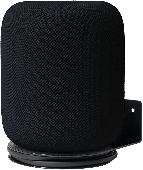 Настенное крепление для HomePod 2 металлическое черное с кабель-менеджментом до 12 кг универсальный держатель Киев - изображение 1