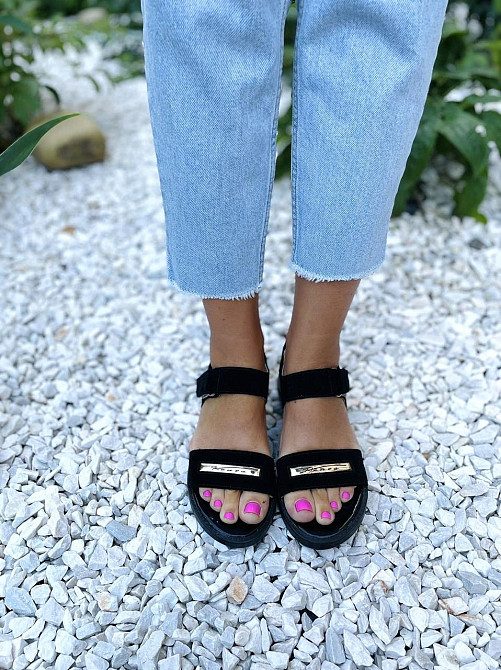 Kentro Босоніжки жіночі KENTO 3225/1 чорні (літо, замша натуральна) (3732) лише 38р. Коломыя - изображение 3