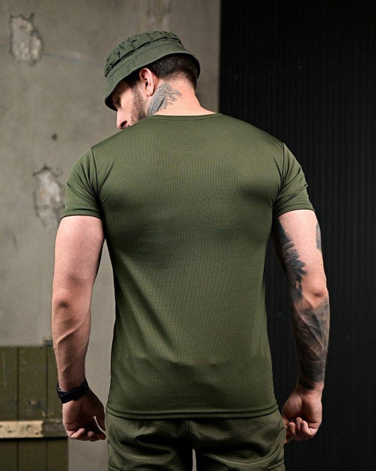 Тактична потовідвідна футболка Паливо oliva ПП7724 Одеса - фото 5