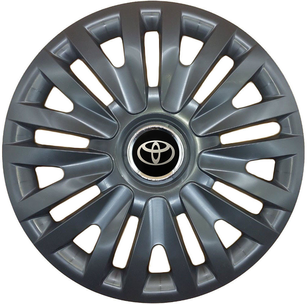 Автомобільні модельні ковпаки R15 SJS Toyota 313 4шт, чорні Київ - фото 1