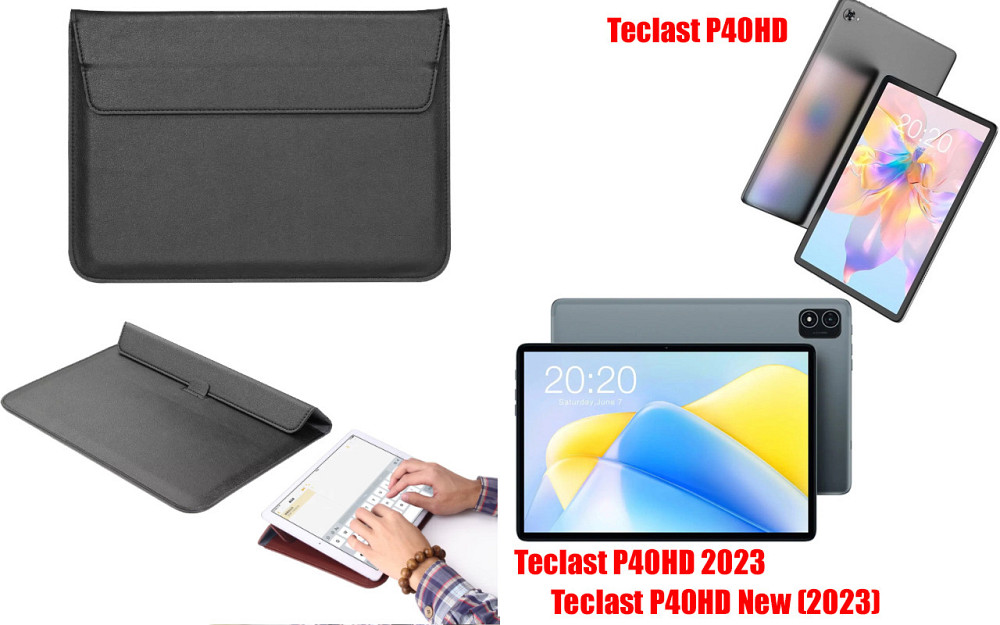 Чехол-конверт VitoCase для Teclast P40HD, P40HD 2023, P40HD New 2023, с функцией подставки для планшета Черный Киев - изображение 1
