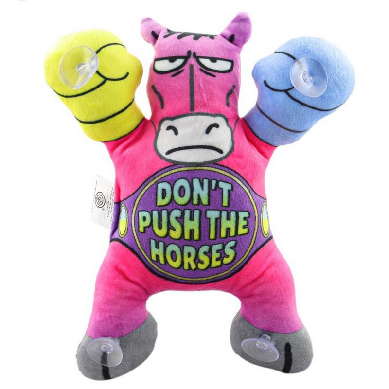 Дитяча м'яка іграшка "Кінь на липучках" DPTS-5(Pink) розмір 22 см Вінниця - фото 1