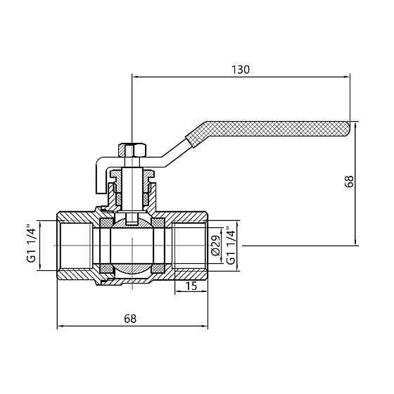Кран кульовий Thermo Alliance Standart 1/4 ВР для газу (важіль) SD600NG32PN40 Київ