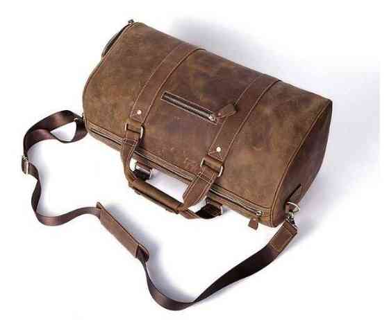 Сумка дорожня чоловіча шкіряна Vintage 14893 Коричнева Київ
