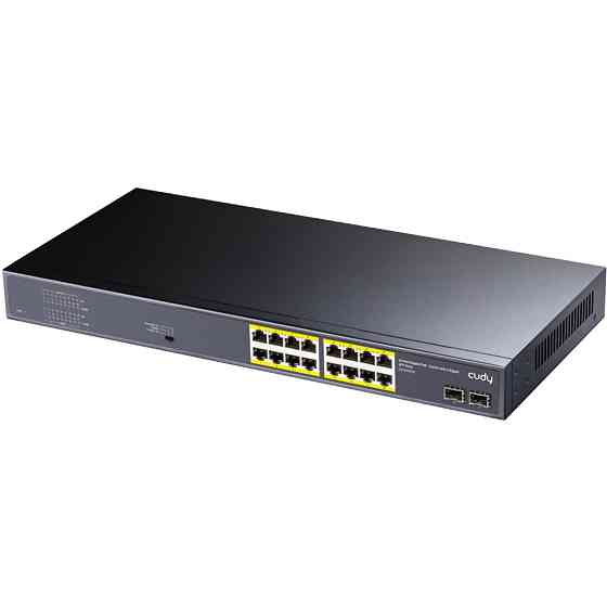 Комутатор Cudy GS1020PS2, 16-Port Gigabit PoE+ Switch with 2 Gigabit SFP ports 200W Вінниця