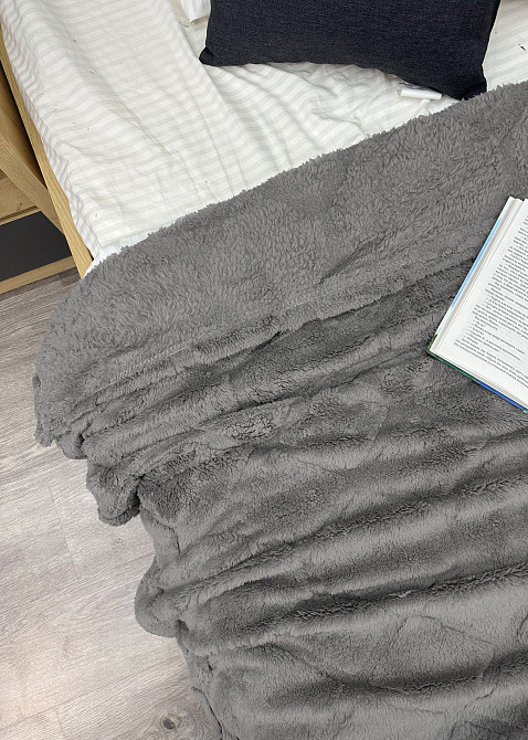 Плед-покривало Ромб 200х230 см (+-5см) Сірий (87-259) Київ - фото 7