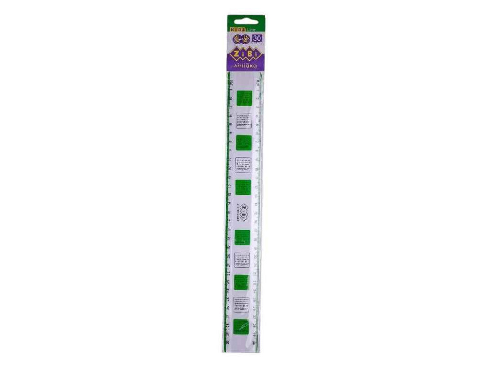 Лінійка 30 см універсальна (для шульги та правші) KIDS Line ZB.5607-15 ТМ ZiBi Київ - фото 1