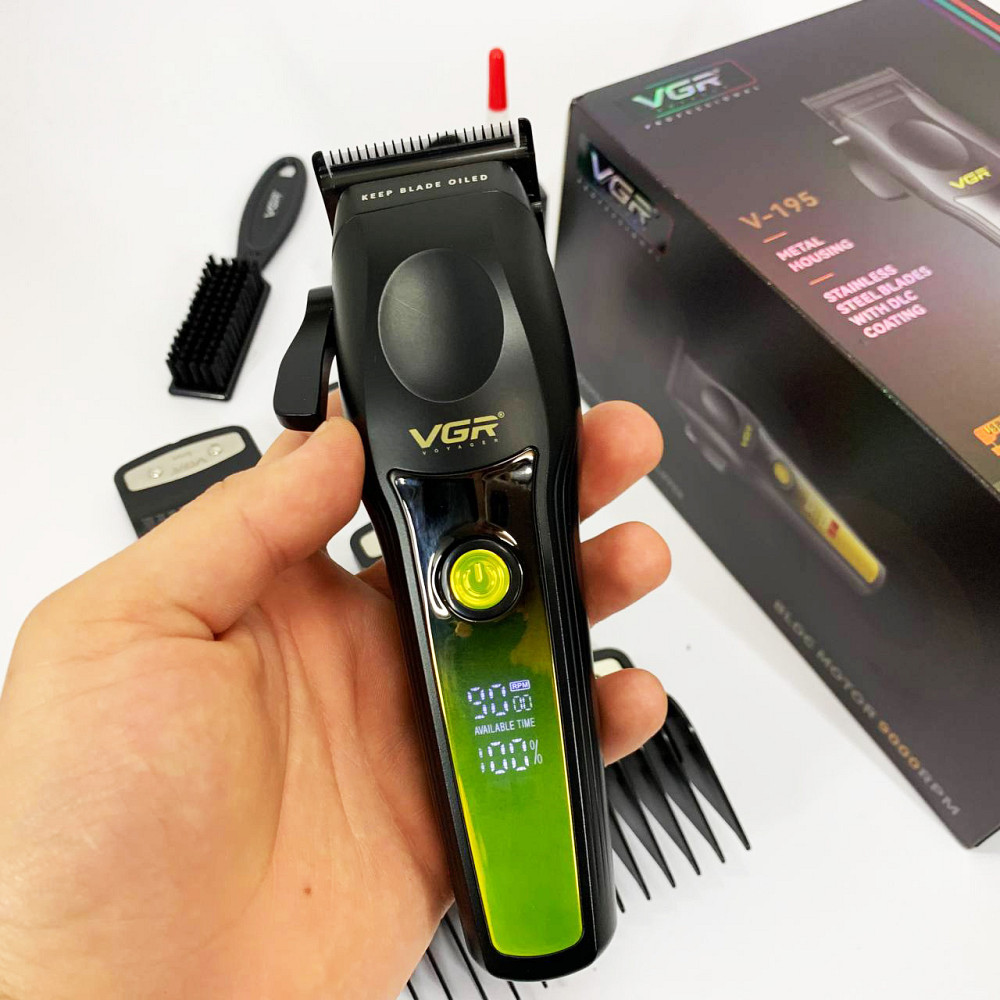 Машинка для стрижки волосся і потилиці VGR, Машинка для стрижки на акумуляторі Тример скронь AR-83 Івано-Франківськ - фото 9