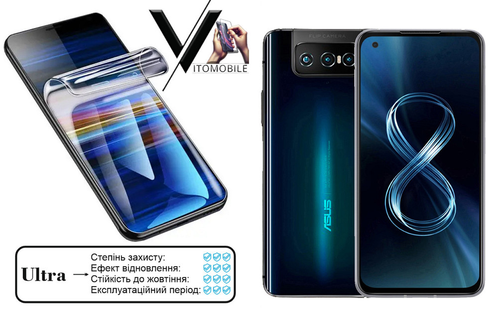 Поліуретанова плівка Ultra для Asus Zenfone 8 – мінімальна товщина, максимальний захист! Київ - фото 1