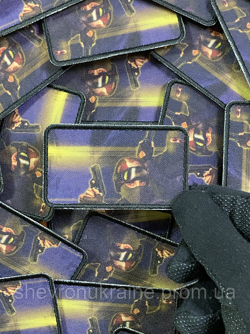 Друкований шеврон Counter-Strike (Форма прямокутна. На липучці) Розмір 5x8см Київ - фото 4