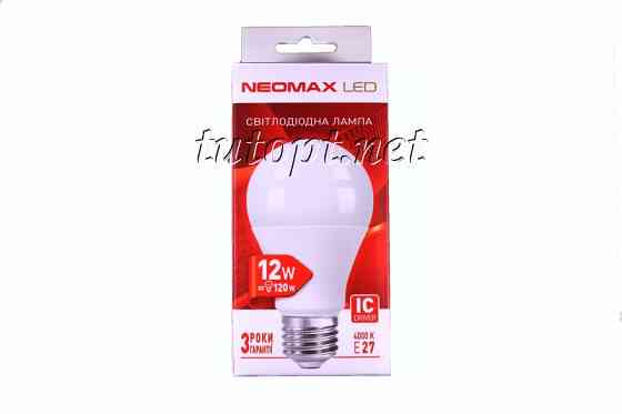 Світлодіодна LED лампочка neomax 12W NX12L E27 4000K Дніпро