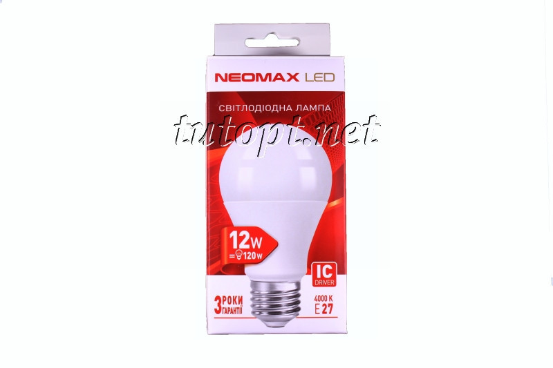 Світлодіодна LED лампочка neomax 12W NX12L E27 4000K Дніпро - фото 2