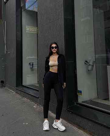 Женский стильный привлекательный костюм микро флис на дайвинге Черный, 46/48 Одесса