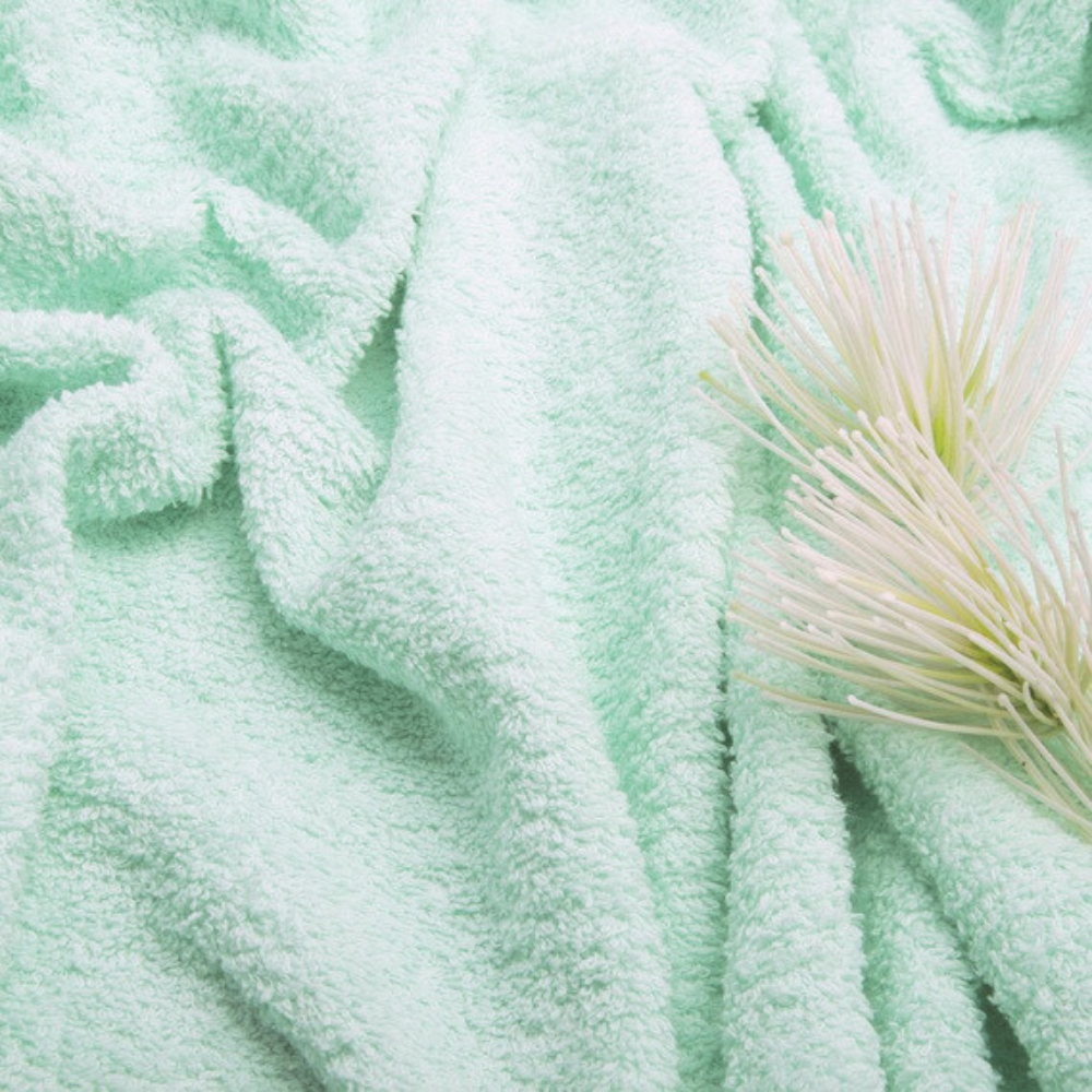 Набор 2 в 1 полотенец для душа и ванной для лица и тела,комплект банных флисовых полотенец 2 шт. мятно-зелёный Каменец-Подольский - изображение 3