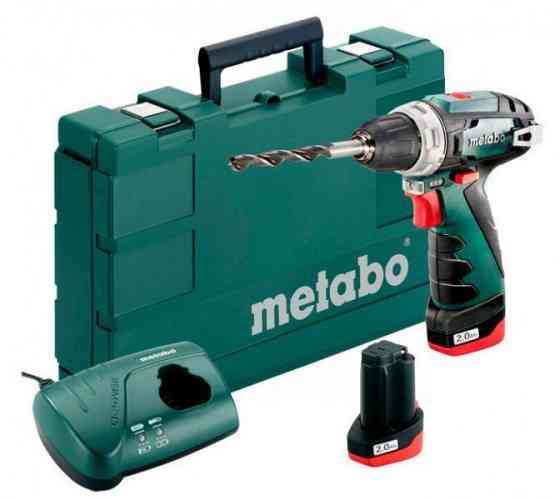 Акумуляторний шуруповерт Metabo PowerMaxx BS Basic 2х2,0 Ач пластиковий чемодан (600080500) Київ