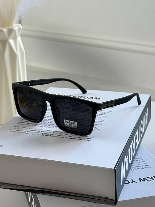 Стильні Чоловічі окуляри POLARIZED з пластиковою оправою на середнє обличчя Київ - фото 6