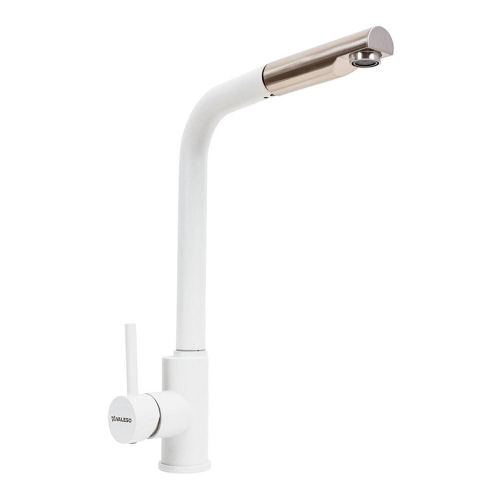 VALESO Кухонний змішувач з висувною лійкою VALESO Q411B Білосніжний Київ - фото 1
