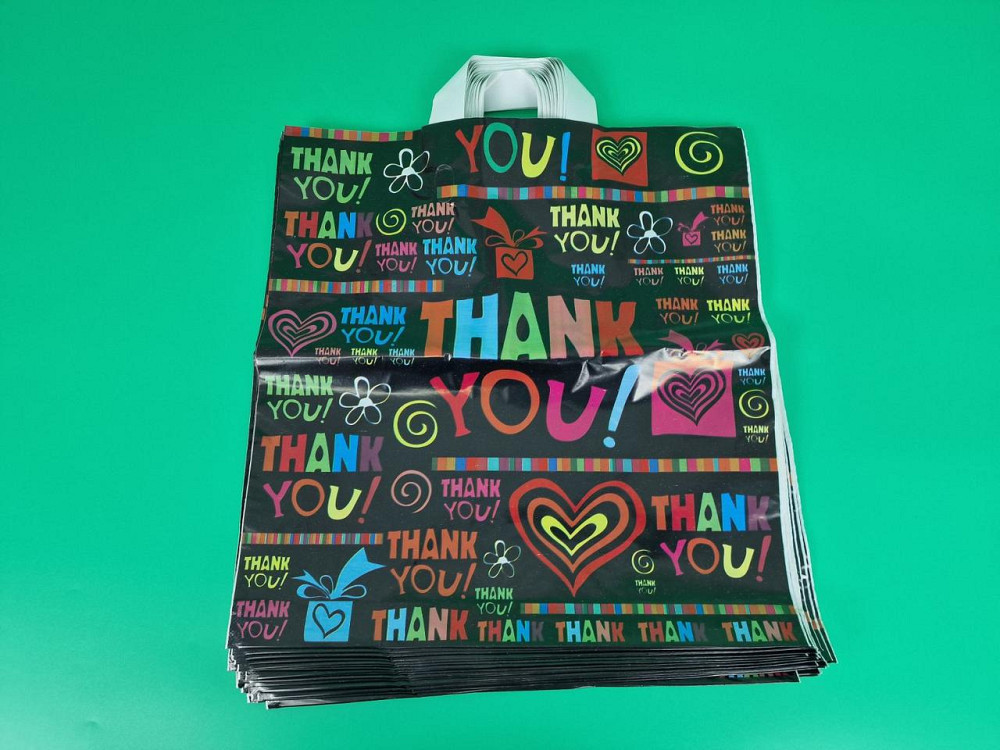 Пакет із петльовою ручкою спр (40*42)"THANK YOU!" Леоні (25 шт.) Харків - фото 1