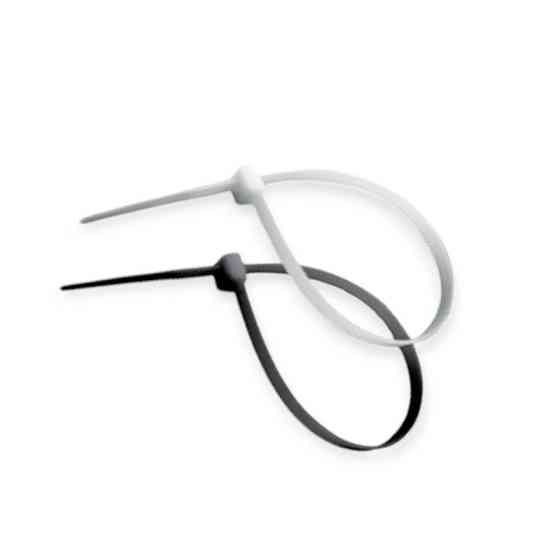 Хомут 200 x 3,6 чорний пластиковий Мукачево