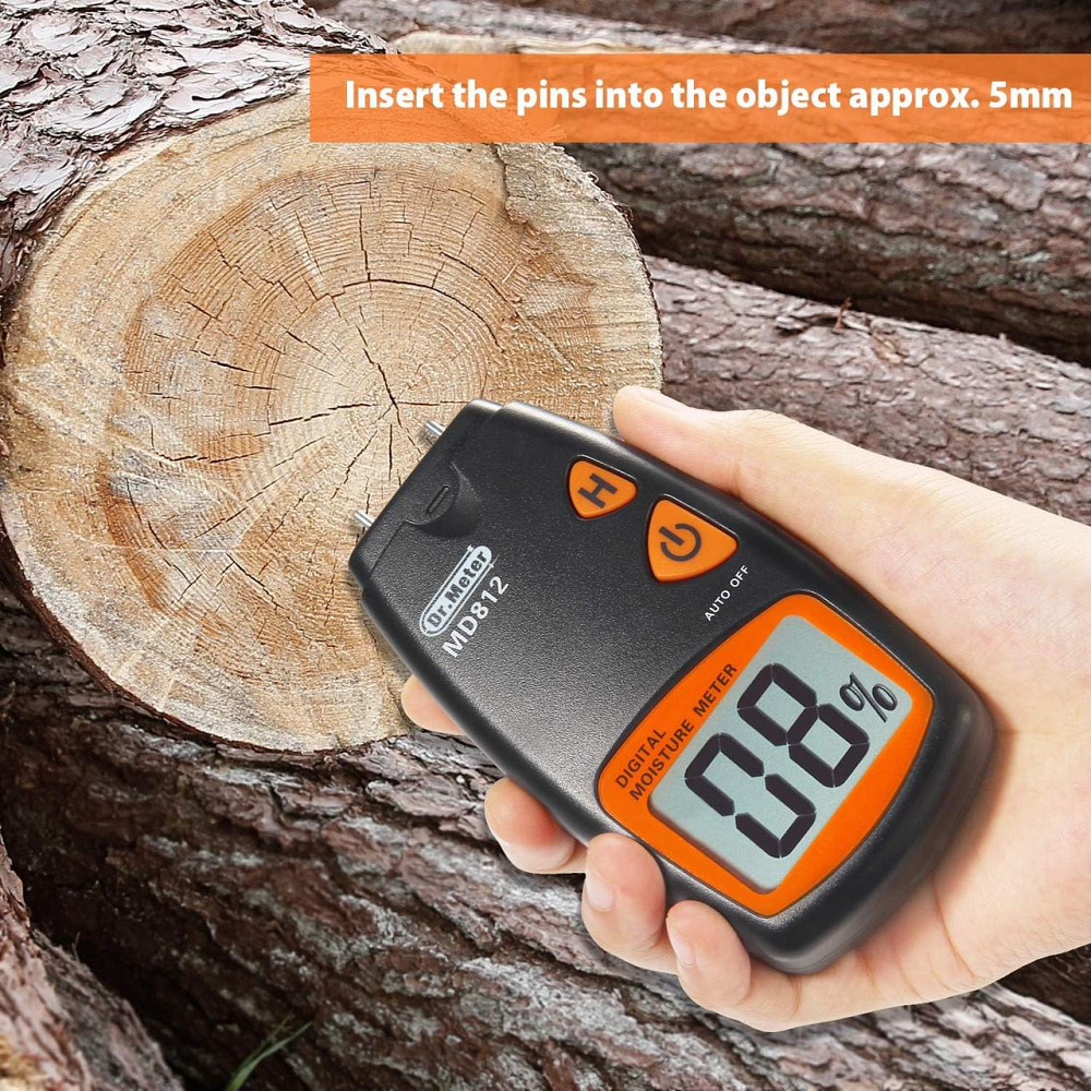 Цифровой измеритель влажности древесины MD-814 двойные щупы, крона и чехол Винница - изображение 8