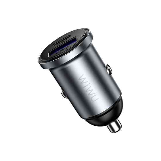 Автомобільний зарядний пристрій WIWU 35W Nano Lite A+C Fast Car Charger Wi-CC030 Gray Одеса