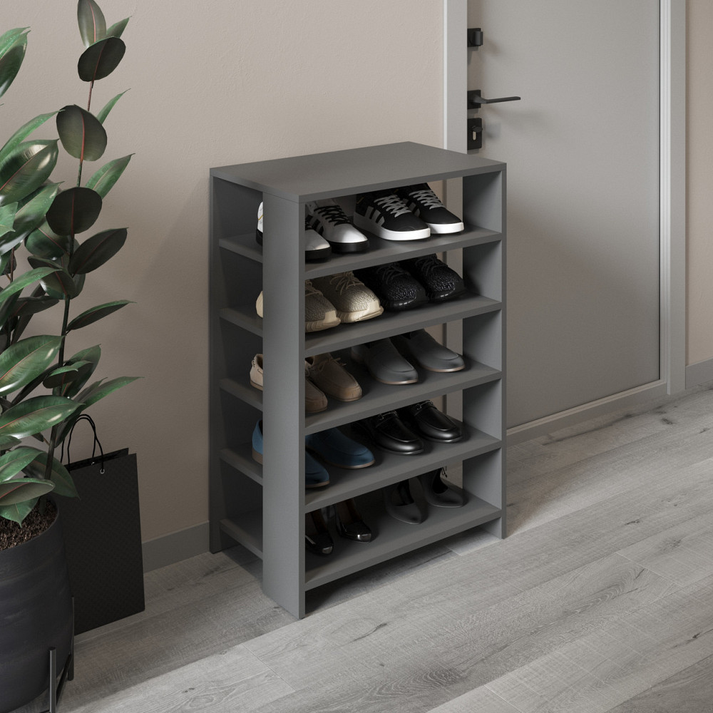 Тумба для взуття VAYS, взуттєва полиця M-36 Антрацит Львів - фото 1