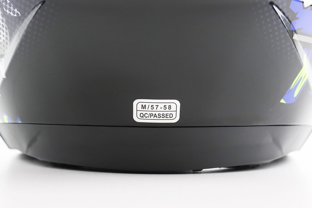 Шолом відкритий+відкидні окуляри BLD-708 М (57-58см), ЧОРНО-СИНІЙ "Bulldog" Киев - изображение 8