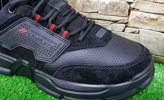 Подростковые кожаные кроссовки BaaS Calculated,производство Польши Киев