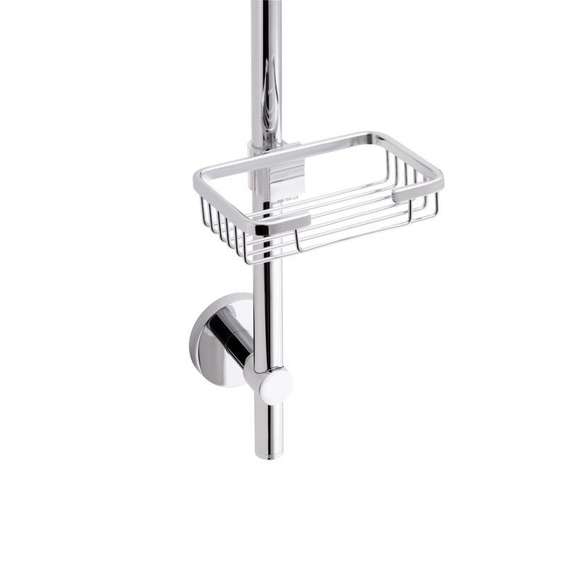 Душова система латунь Qtap Sprha 700 мм кругла з поличкою QT003 Chrome Харків - фото 4