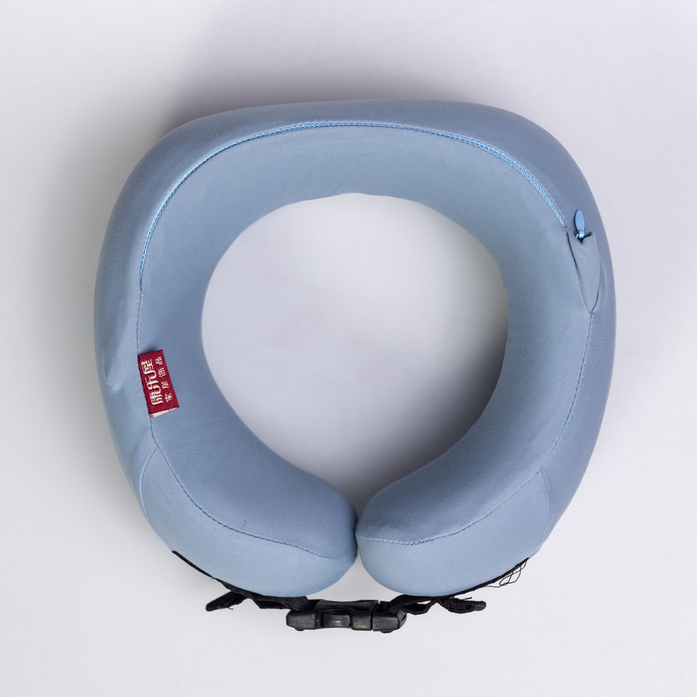 Подушка для шеи U-образная с кейсом для хранения голубой HP-56-21 Киев - изображение 4