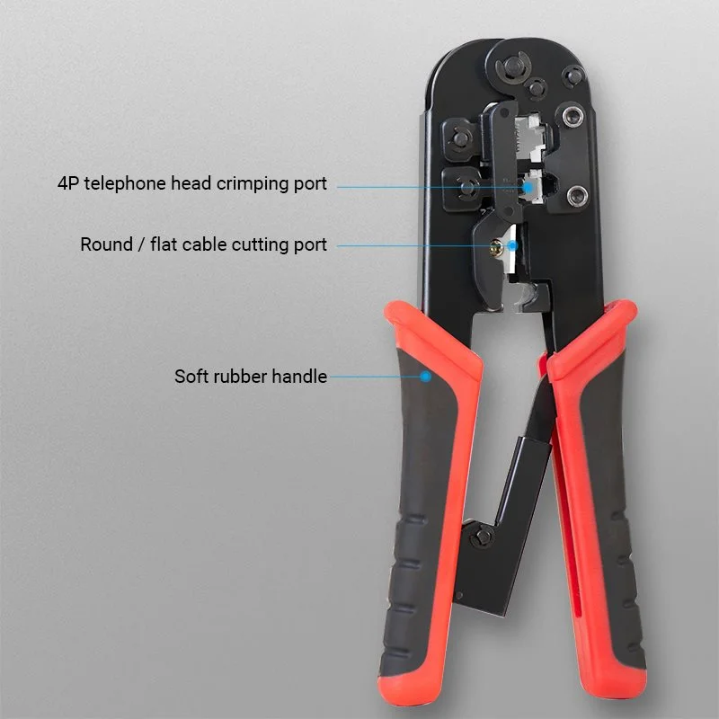 Крімпер Vention Multi-function Crimping Tool Ratchet Type Black (KEAB0) Київ - фото 7