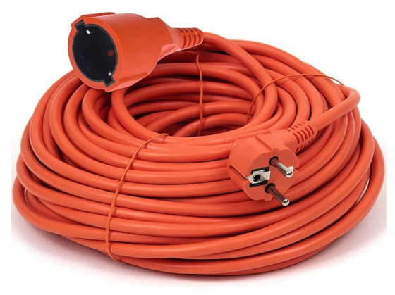 Удлинитель для газонокосилок, 1 гнездо, 10А длина: 20 метров Днепр