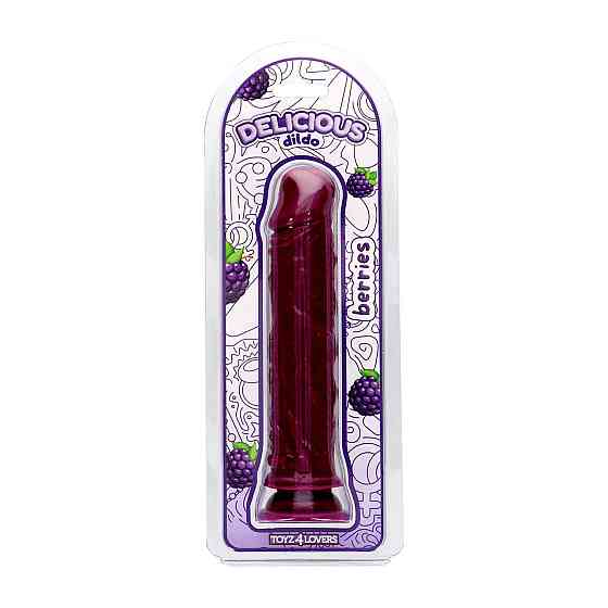 Фалоімітатор з ароматом ожини - Toyz4lovers Delicious Dildo Berries, 20 см Sex Aura Київ