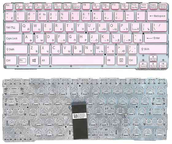 Клавиатура для ноутбука Sony (SVE14A) Pink, с подсветкой (Light), (No Frame) RU Вінниця